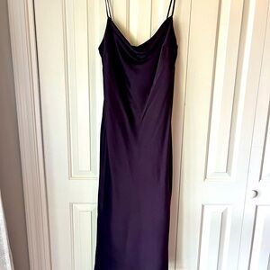 Express Plum midi dress with adjustable straps! Worn once! Size Medium.